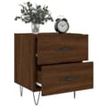 Miniatyrbilde 3 av 11: vidaXL Nattbord brun eik 40x35x47,5 cm konstruert tre