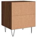 Miniatyrbilde 7 av 11: vidaXL Nattbord brun eik 40x35x47,5 cm konstruert tre