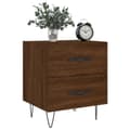 Miniatyrbilde 2 av 11: vidaXL Nattbord brun eik 40x35x47,5 cm konstruert tre