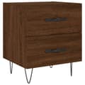 Miniatyrbilde 1 av 11: vidaXL Nattbord brun eik 40x35x47,5 cm konstruert tre