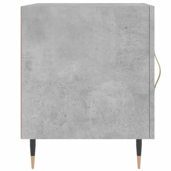 vidaXL Sängbord betonggrå 40x40x50 cm konstruerat trä