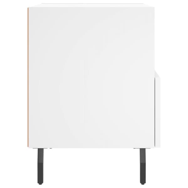 vidaXL sengebord 40x35x47,5 cm konstrueret træ hvid