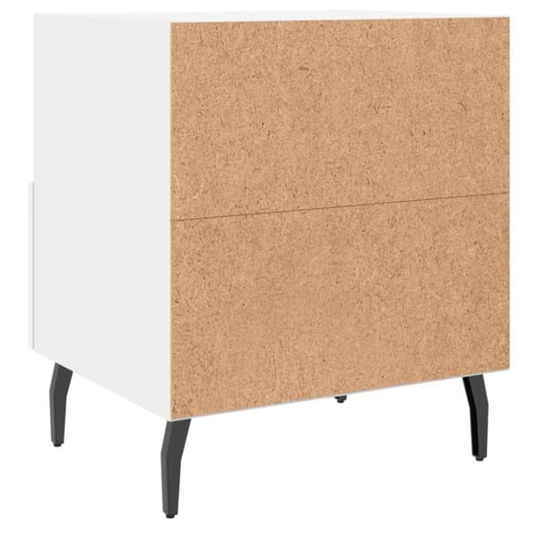 vidaXL sengebord 40x35x47,5 cm konstrueret træ hvid