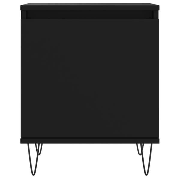 vidaXL sengeborde 2 stk. 40x30x50 cm konstrueret træ sort