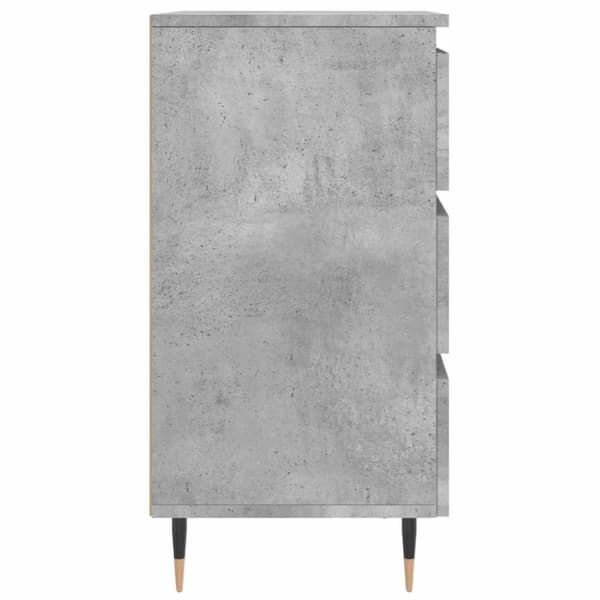 vidaXL Nattbord 2 stk betonggrå 40x35x69 cm konstruert tre