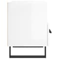 Miniatyrbilde 7 av 11: vidaXL Nattbord 2 stk høyglans hvit 40x35x47,5 cm konstruert tre