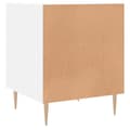 Miniatyrbilde 7 av 11: vidaXL Nattbord hvit 40x40x50 cm konstruert tre