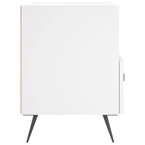 vidaXL Nattbord 2 stk hvit 40x35x47,5 cm konstruert tre