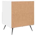 Miniatyrbilde 8 av 11: vidaXL Nattbord 2 stk hvit 40x35x47,5 cm konstruert tre