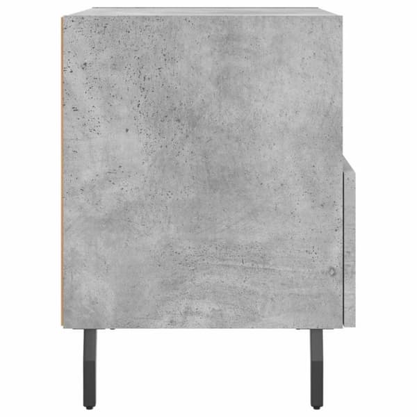 vidaXL sengeborde 2 stk. 40x35x47,5 cm konstrueret træ betongrå