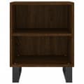 Miniatyrbilde 4 av 10: vidaXL Nattbord brun eik 40x30x50 cm konstruert tre