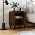 Miniatyrbilde 2 av 10: vidaXL Nattbord brun eik 40x30x50 cm konstruert tre