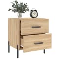 Miniatyrbilde 3 av 11: vidaXL Nattbord 2 stk sonoma eik 40x35x47,5 cm konstruert tre