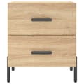 Miniatyrbilde 5 av 11: vidaXL Nattbord 2 stk sonoma eik 40x35x47,5 cm konstruert tre