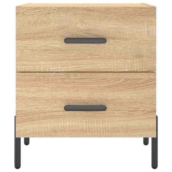 vidaXL Nattbord 2 stk sonoma eik 40x35x47,5 cm konstruert tre