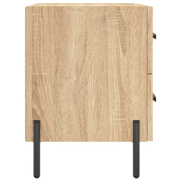 vidaXL Nattbord 2 stk sonoma eik 40x35x47,5 cm konstruert tre