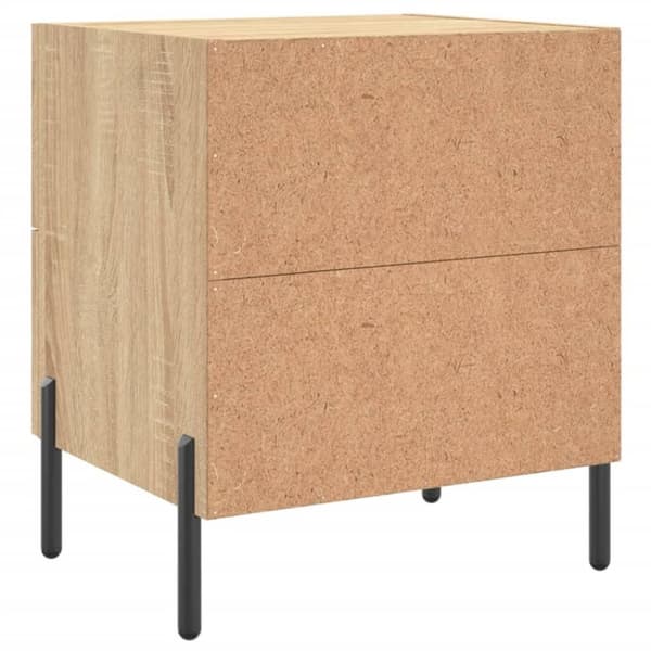 vidaXL Nattbord 2 stk sonoma eik 40x35x47,5 cm konstruert tre