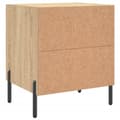Miniatyrbilde 8 av 11: vidaXL Nattbord 2 stk sonoma eik 40x35x47,5 cm konstruert tre