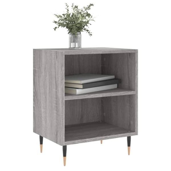 vidaXL Yöpöydät 2 kpl harmaa Sonoma 40x30x50 cm tekninen puu