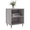 Pikkukuva 3 / 11: vidaXL Yöpöydät 2 kpl harmaa Sonoma 40x30x50 cm tekninen puu