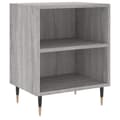 Miniatyrbilde 4 av 11: vidaXL Nattbord 2 stk grå sonoma 40x30x50 cm konstruert tre