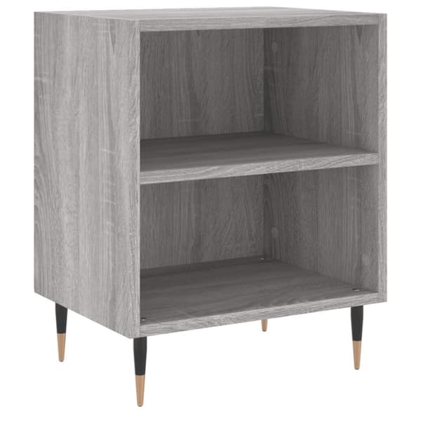 vidaXL Nattbord 2 stk grå sonoma 40x30x50 cm konstruert tre