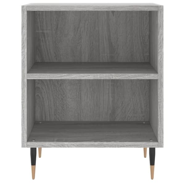 vidaXL Nattbord 2 stk grå sonoma 40x30x50 cm konstruert tre