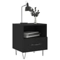 Miniatyrbillede 3 af 11: vidaXL sengeborde 2 stk. 40x35x47,5 cm konstrueret træ sort