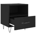 Miniatyrbillede 4 af 11: vidaXL sengeborde 2 stk. 40x35x47,5 cm konstrueret træ sort