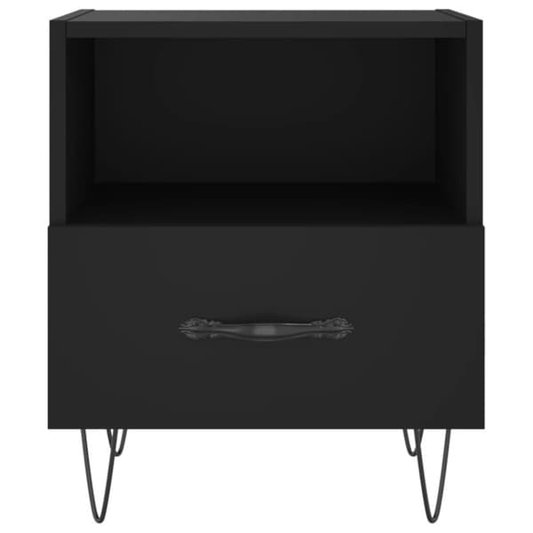 vidaXL sengeborde 2 stk. 40x35x47,5 cm konstrueret træ sort