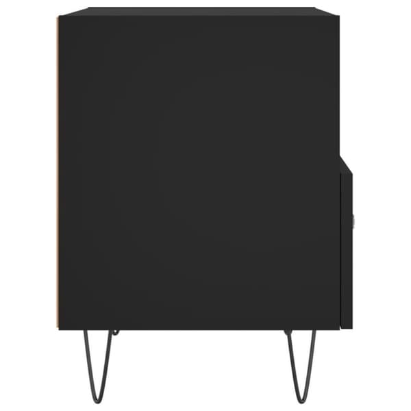 vidaXL sengeborde 2 stk. 40x35x47,5 cm konstrueret træ sort
