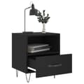 Miniatyrbillede 2 af 11: vidaXL sengeborde 2 stk. 40x35x47,5 cm konstrueret træ sort