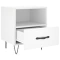 Miniatyrbilde 4 av 11: vidaXL Nattbord 2 stk hvit 40x35x47,5 cm konstruert tre