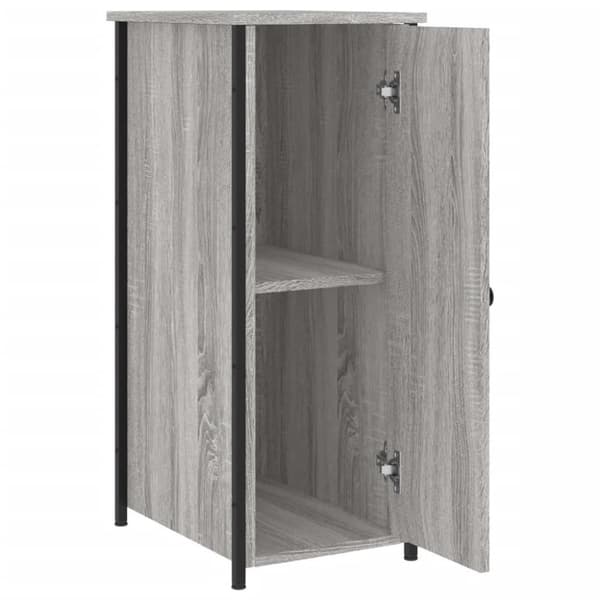 vidaXL sengebord 32x42x80 cm konstrueret træ grå sonoma-eg