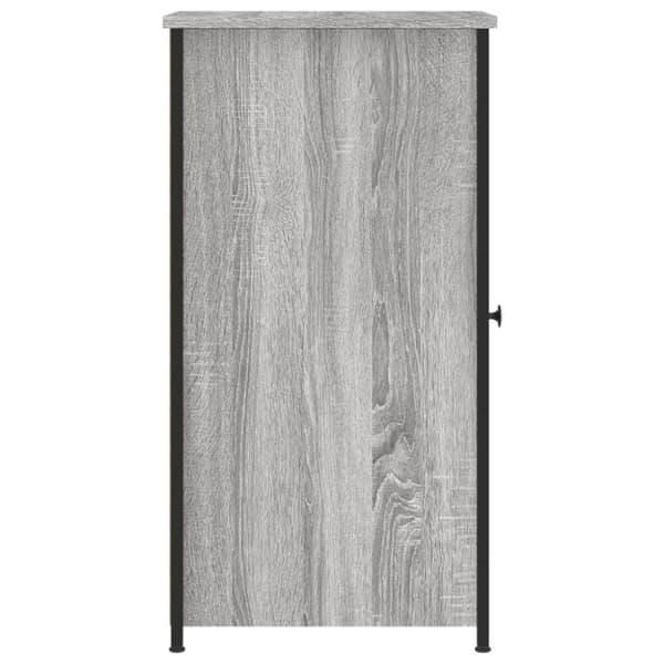 vidaXL sengebord 32x42x80 cm konstrueret træ grå sonoma-eg