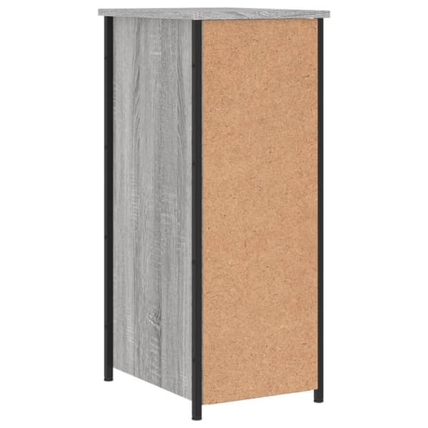 vidaXL sengebord 32x42x80 cm konstrueret træ grå sonoma-eg