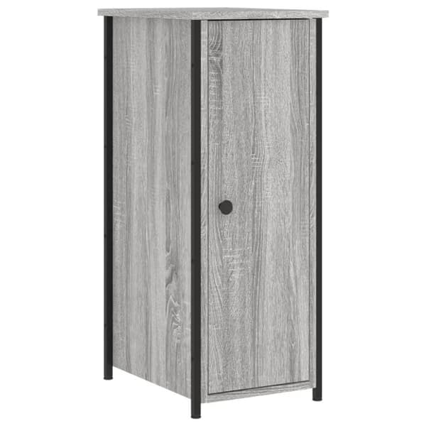 vidaXL sengebord 32x42x80 cm konstrueret træ grå sonoma-eg