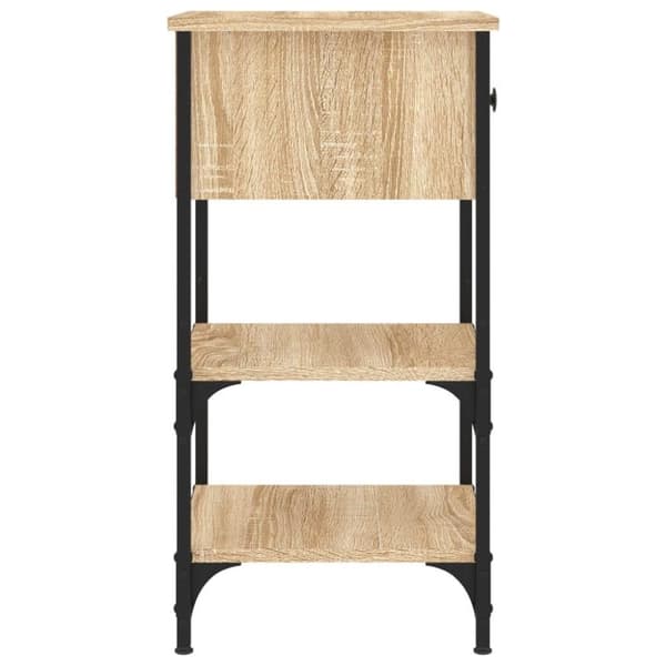 vidaXL sengebord 34x36x70 cm konstrueret træ sonoma-eg