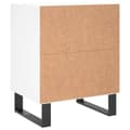 Miniatyrbilde 6 av 10: vidaXL Nattbord hvit 40x30x50 cm konstruert tre