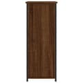 Miniatyrbilde 4 av 11: vidaXL Nattbord brun eik 32x42x80 cm konstruert tre