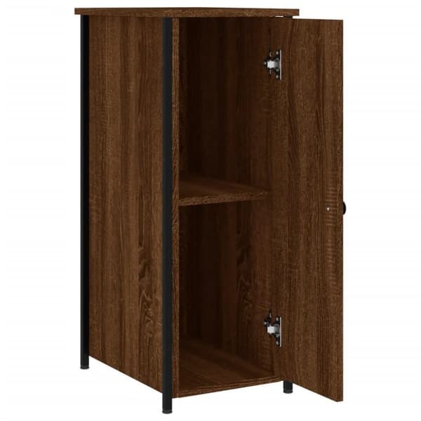 vidaXL Nattbord brun eik 32x42x80 cm konstruert tre
