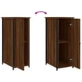 Miniatyrbilde 8 av 11: vidaXL Nattbord brun eik 32x42x80 cm konstruert tre