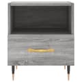 Miniatyrbilde 5 av 11: vidaXL Nattbord 2 stk grå sonoma 40x35x47,5 cm konstruert tre