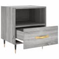 Miniatyrbilde 6 av 11: vidaXL Nattbord 2 stk grå sonoma 40x35x47,5 cm konstruert tre