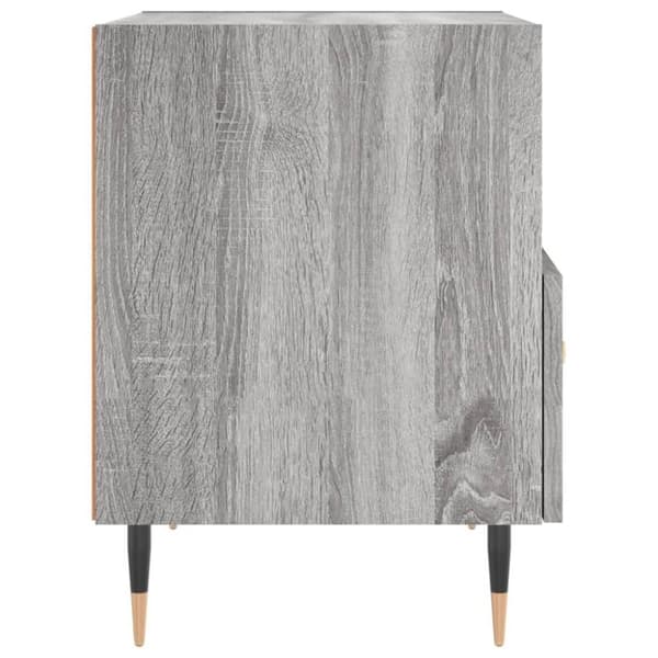vidaXL Nattbord 2 stk grå sonoma 40x35x47,5 cm konstruert tre