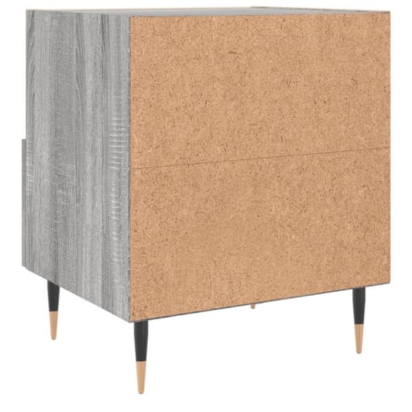vidaXL Nattbord 2 stk grå sonoma 40x35x47,5 cm konstruert tre