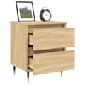 Miniatyrbillede 3 af 11: vidaXL sengebord 40x35x50 cm konstrueret træ sonoma-eg