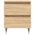 Miniatyrbillede 4 af 11: vidaXL sengebord 40x35x50 cm konstrueret træ sonoma-eg