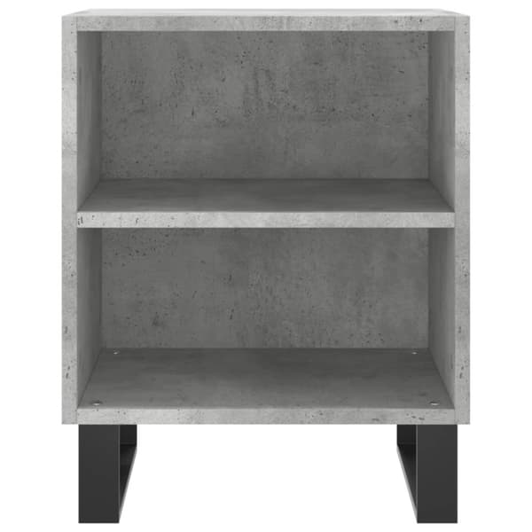 vidaXL Nattbord 2 stk betonggrå 40x30x50 cm konstruert tre