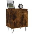Miniatyrbillede 3 af 11: vidaXL sengeborde 2 stk. 40x30x50 cm konstrueret træ røget egetræ